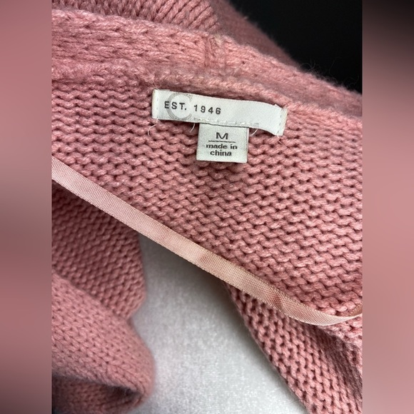 Medium EST. 1946 Pink Stretchy Acrylic Sweater w/ Dot Design - Picture 6 of 7